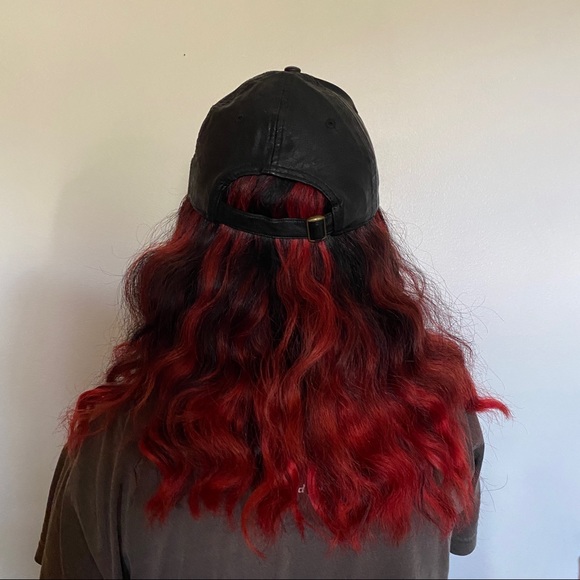 Faux Leather Baseball Hat - Picture 2 of 5